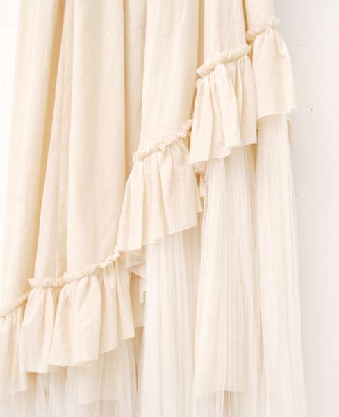 Palm wedding order made.HOSHI オーガニックコットンとシルクチュールのドレス