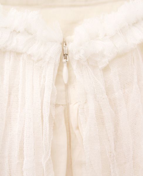 Palm wedding order made.HOSHI オーガニックコットンとシルクチュールのドレス