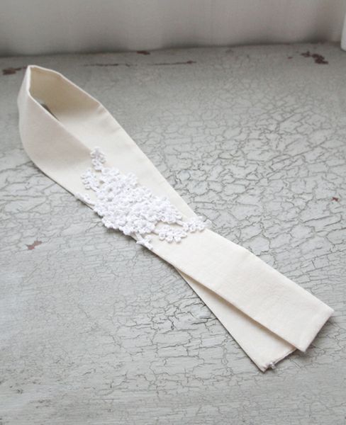 Palm wedding.HOSHI ニットレースのベルト