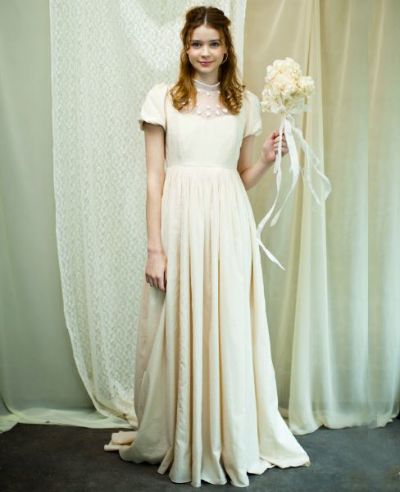 Palm wedding order made.HOSHI クロッシェレースのドレス