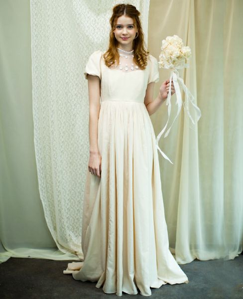Palm wedding order made.HOSHI クロッシェレースのドレス