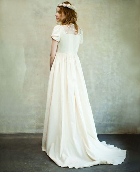 Palm wedding order made.HOSHI クロッシェレースのドレス