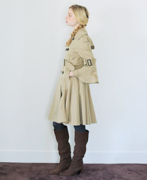 SWANLAKE×Palm maison 限定・チューリップトレンチ[beige]