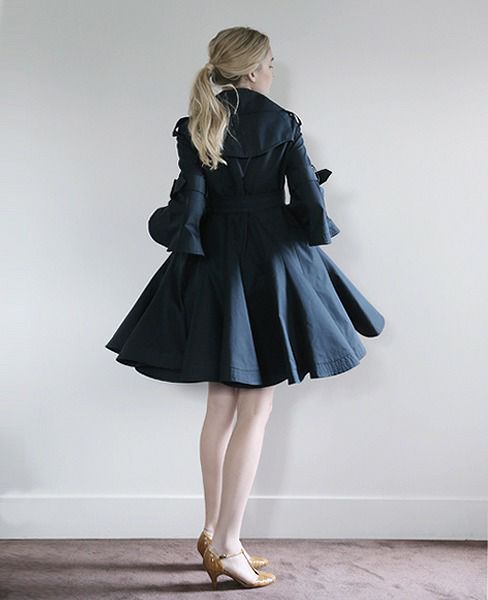 SWANLAKE×Palm maison.限定・チューリップトレンチ[navy・zh]