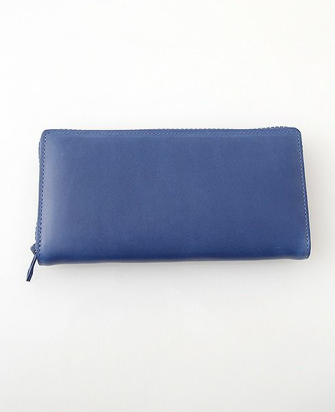 macromauro マクロマウロ, Kip Wallet Jumbo[Yellow/blue], キップウォレットジャンボ　革財布