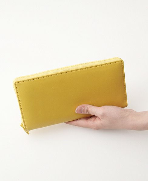 macromauro マクロマウロ.Kip Wallet Jumbo[Yellow/blue.]