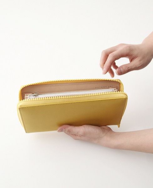 macromauro マクロマウロ.Kip Wallet Jumbo[Yellow/blue.]
