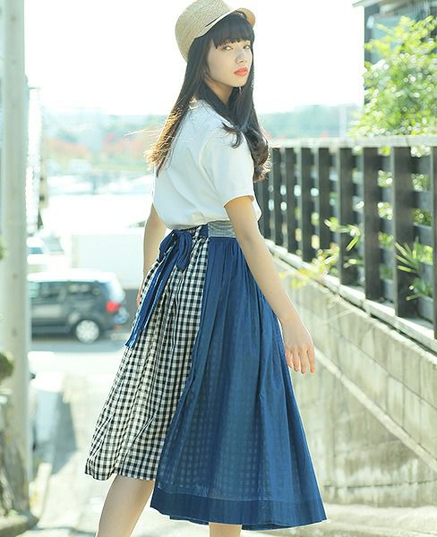 ohta indigo skirt