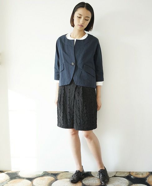 SI-HIRAI.ノーカラージャケット(CHW-3102)