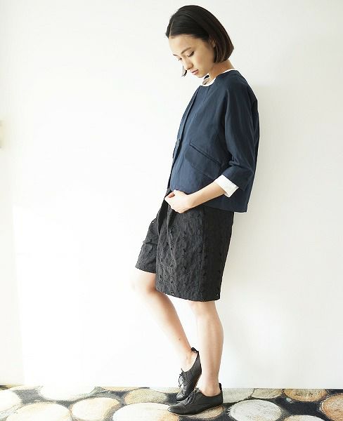 SI-HIRAI.ノーカラージャケット(CHW-3102)