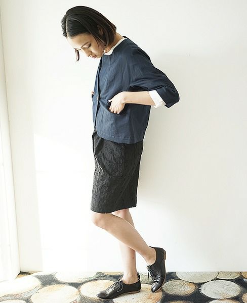 SI-HIRAI.ノーカラージャケット(CHW-3102)