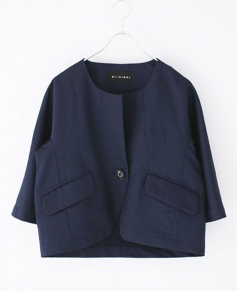 SI-HIRAI.ノーカラージャケット(CHW-3102)