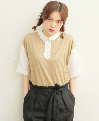 JUN OKAMOTO.[TOP-33128]空と砂浜でできたブラウス