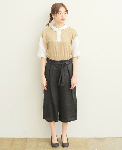 JUN OKAMOTO.[TOP-33128]空と砂浜でできたブラウス