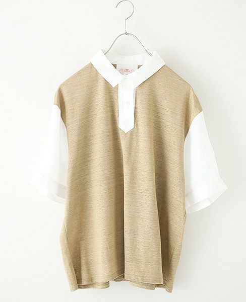 JUN OKAMOTO.[TOP-33128]空と砂浜でできたブラウス