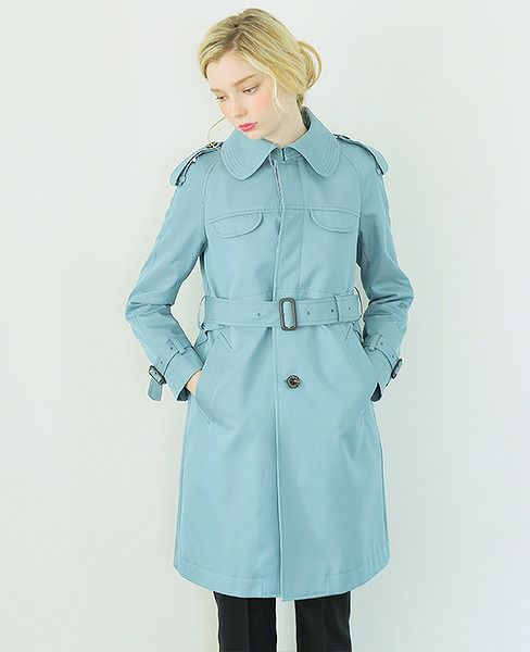 SWANLAKE.シングルトレンチコート[sax]