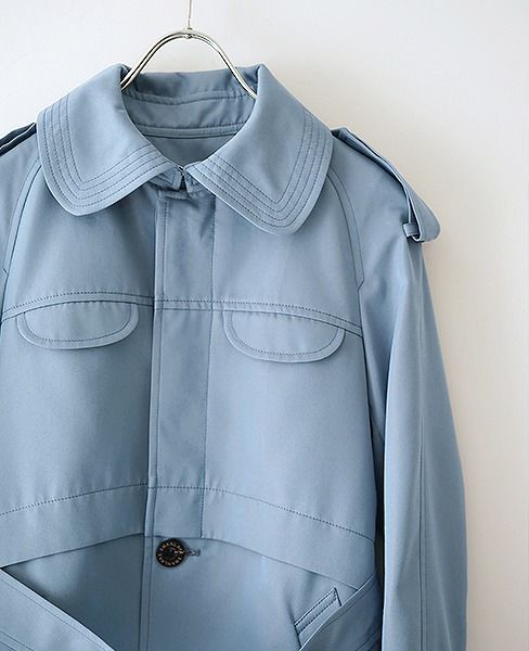 SWANLAKE.シングルトレンチコート[sax]