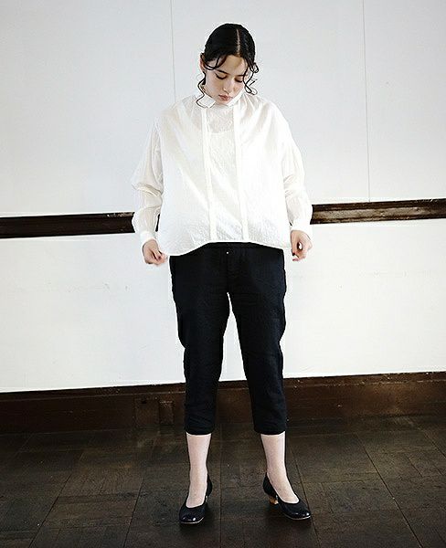 suzuki takayuki.スズキタカユキ.cropped pants [black]