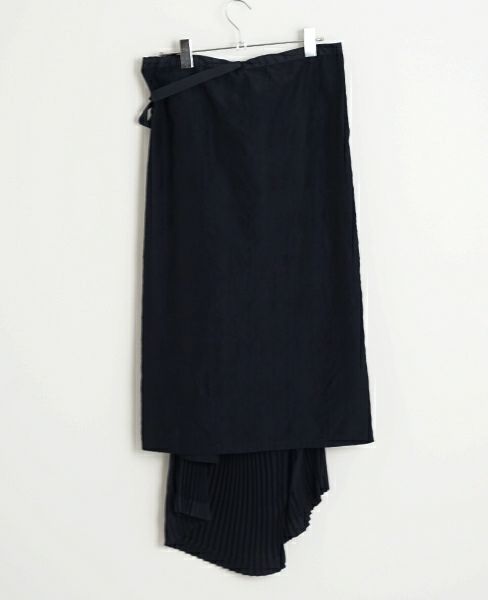 ohta.navy wrapskirt