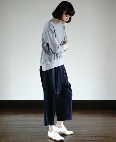 STUDIO NICHOLSON.SN-615-PICCOLO-GREYMELANGE-knit