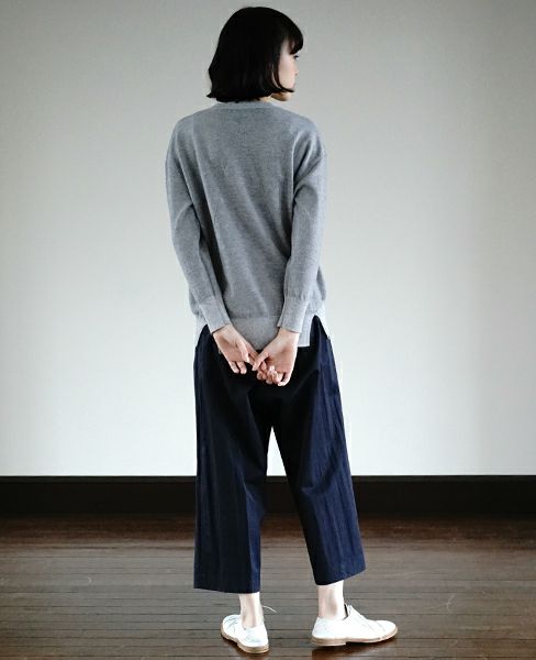 STUDIO NICHOLSON.SN-615-PICCOLO-GREYMELANGE-knit