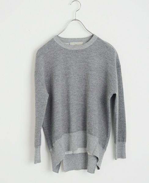 STUDIO NICHOLSON.SN-615-PICCOLO-GREYMELANGE-knit