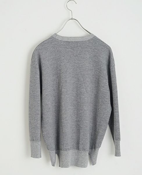 STUDIO NICHOLSON.SN-615-PICCOLO-GREYMELANGE-knit