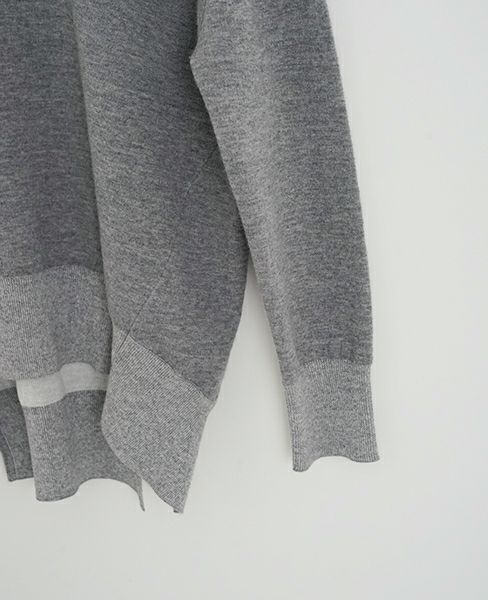 STUDIO NICHOLSON.SN-615-PICCOLO-GREYMELANGE-knit