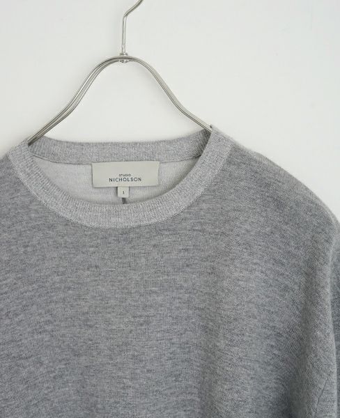 STUDIO NICHOLSON.SN-615-PICCOLO-GREYMELANGE-knit