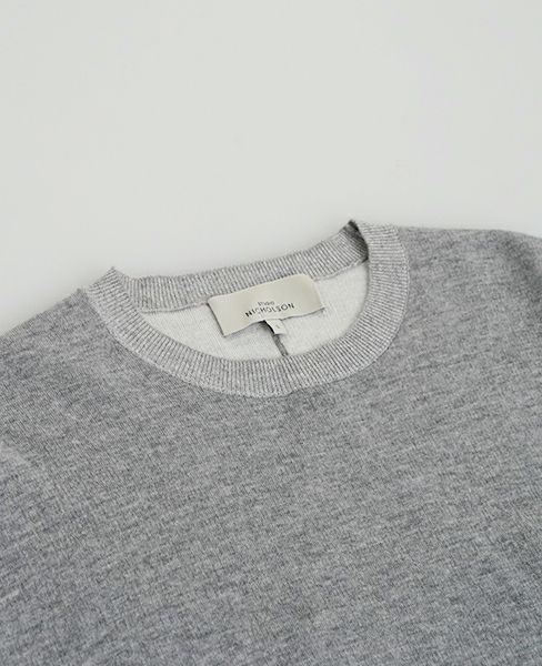 STUDIO NICHOLSON.SN-615-PICCOLO-GREYMELANGE-knit