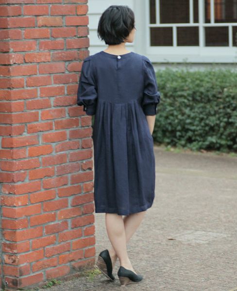 SI-HIRAI.DRESS NAVY(CHSS16-3316)