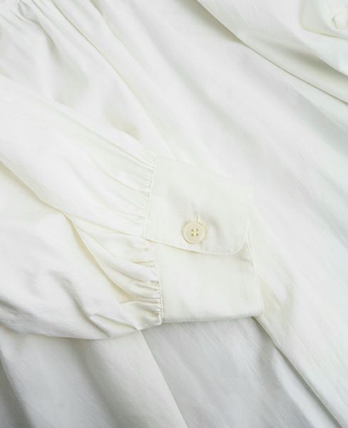 SI-HIRAI.DRAPE BLOUSE WHITE(CHSS16-3309)