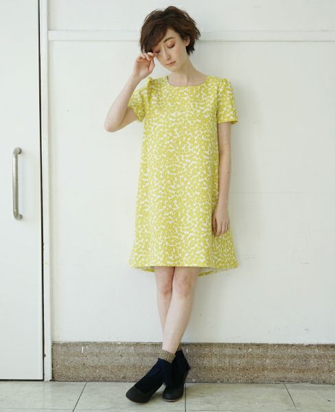 JUN OKAMOTO.[RO-33159]ミモザで出来たようなワンピース(YELLOW)