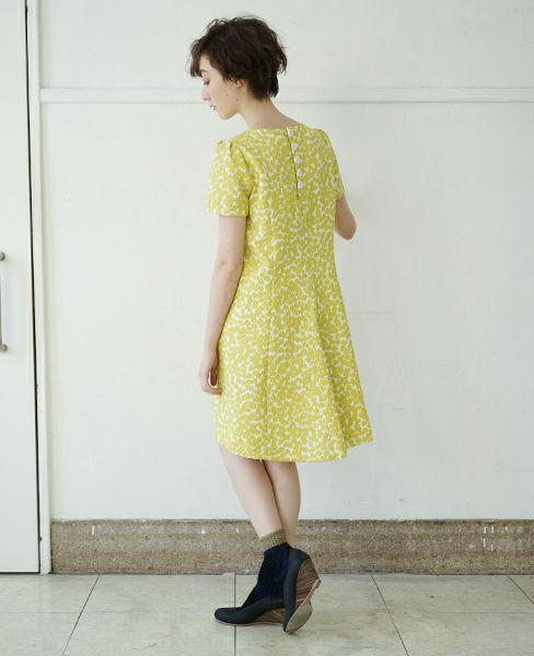 JUN OKAMOTO.[RO-33159]ミモザで出来たようなワンピース(YELLOW)