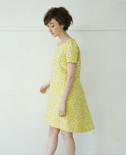 JUN OKAMOTO.[RO-33159]ミモザで出来たようなワンピース(YELLOW)