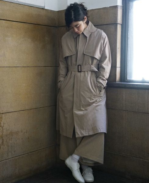 suzuki takayuki スズキタカユキ trench coat [nude]