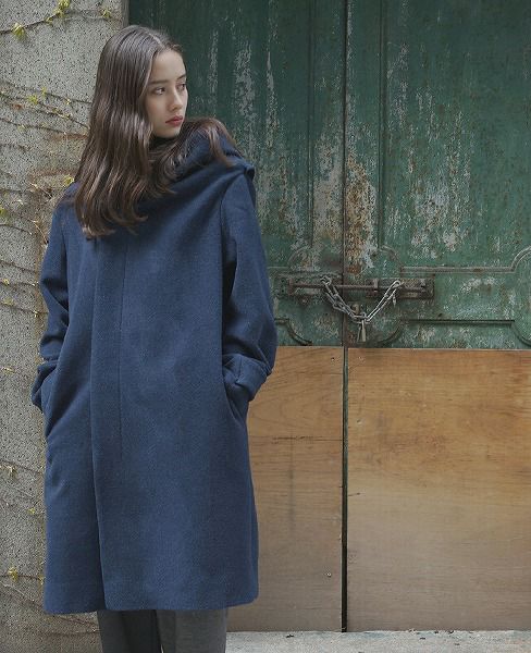 ohta オオタ navy coat［16aw-jk-04N］