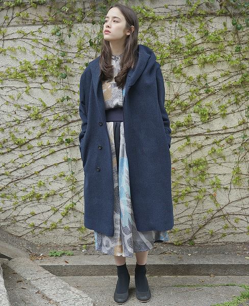 ohta.オオタ.navy coat［16aw-jk-04N］