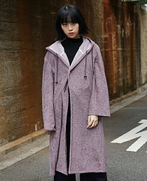 hatra ハトラ.GOWN COAT[PURPLE]_