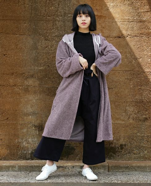 hatra ハトラ.GOWN COAT[PURPLE]_