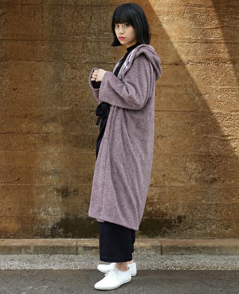 hatra ハトラ.GOWN COAT[PURPLE]_