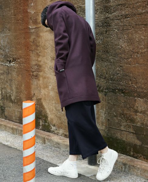 hatra.TOGGLE COAT [PURPLE]_