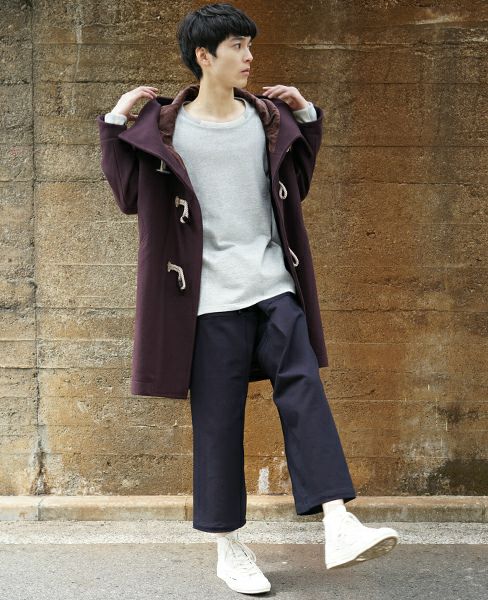 hatra.TOGGLE COAT [PURPLE]_