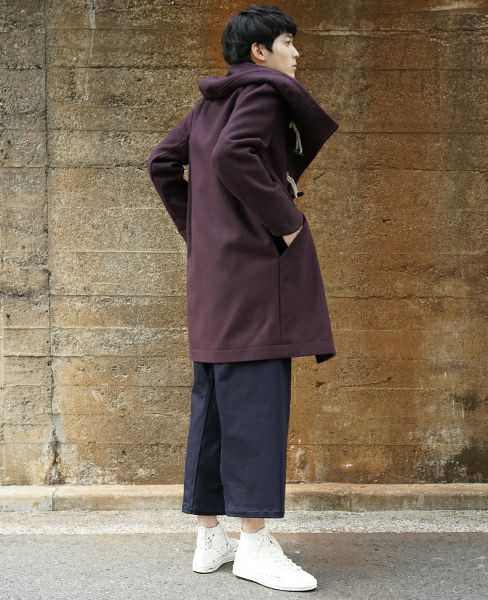hatra.TOGGLE COAT [PURPLE]_