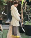 Edwina Hoerl .HOODED COAT [EH33C-02 A.off white]_