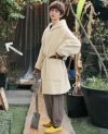Edwina Hoerl .HOODED COAT [EH33C-02 A.off white]_