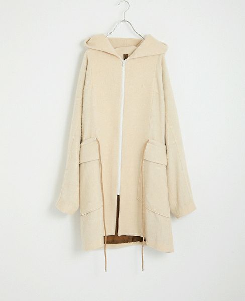 Edwina Hoerl .HOODED COAT [EH33C-02 A.off white]_