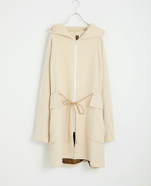 Edwina Hoerl .HOODED COAT [EH33C-02 A.off white]_