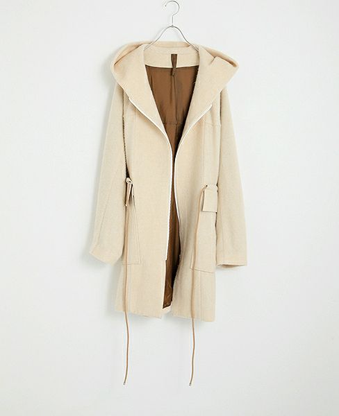 Edwina Hoerl .HOODED COAT [EH33C-02 A.off white]_