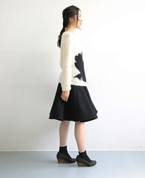 Maiami/マイアミスワンニット[MO17003/A/Creme W. Black] | Palm